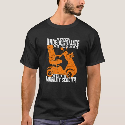 Old Man Mobility Scooter Premium T-shirt (Voorkant)