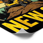 Old Man New Skid Funny Skid Steer Operator Poster (Hoek)