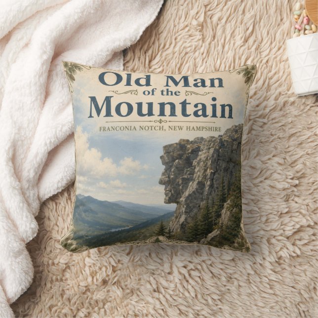 Old Man of the Mountain Franconia Notch-herdenking Kussen (Deken)