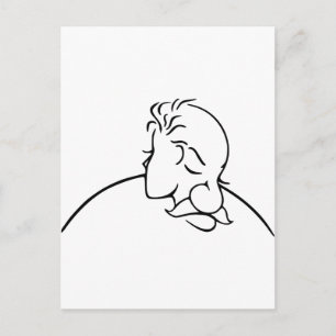 Old Man Or Young Lady Optical Illusion Briefkaart