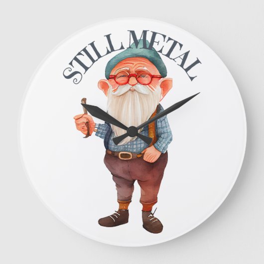 Old Man still Metal AF Grote Klok (Voorkant)