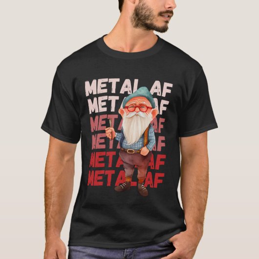 Old Man still Metal AF T-shirt (Voorkant)