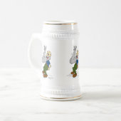 Old Man Waving Beard Stein Bierpul (Voorkant links)