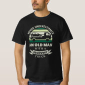 Old Man with a Recovery Truck Funny Gifts Dad T-shirt (Voorkant)
