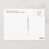 Old Manse Briefkaart (Achterkant)