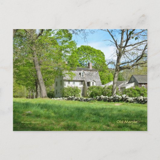 Old Manse Briefkaart (Voorkant)