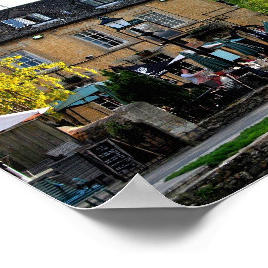 Old Manse Hotel Bourton op de waterkrampen Poster (Hoek)