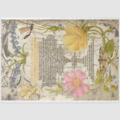 Old Manuscript Book Page Decoupage Tissue Paper Tissuepapier (Voorkant)