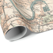 Old Map of London Richmond Kew Twickenham 1915 Cadeaupapier (Rol Hoek)