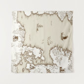 Old map of the North Sea, Britain and Scandinavia, Wandkleed (Voorkant (horizontaal))