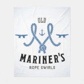 Old Mariner Poster Fleece Deken (Voorkant)