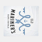 Old Mariner Poster Fleece Deken (Voorkant (Horizontaal))