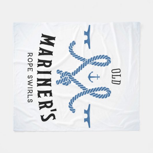 Old Mariner Poster Fleece Deken (Voorkant (Horizontaal))