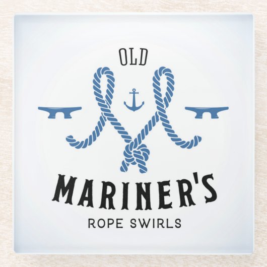 Old Mariner Poster Glazen Onderzetter (Voorkant)