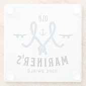 Old Mariner Poster Glazen Onderzetter (Achterkant)