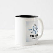 Old Mariner Poster Tweekleurige Koffiemok (Voorkant rechts)