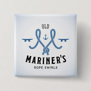 Old Mariner Poster Vierkante Button 5,1 Cm