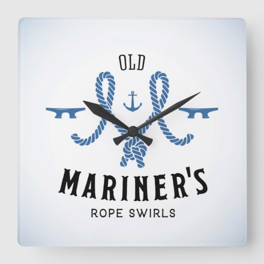 Old Mariner Poster Vierkante Klok (Voorkant)