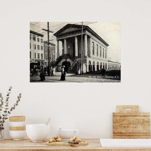 Old Market Charleston SC  1910 Poster (Keuken)