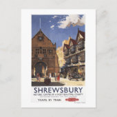 Old Market Hall Uitzicht British Railways Poster Briefkaart (Voorkant)