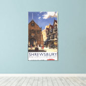 Old Market Hall Uitzicht British Railways Poster Canvas Afdruk (Insitu (Houten vloer))
