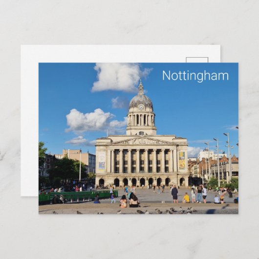 Old Market Square, Nottingham Briefkaart (Voorkant / Achterkant)
