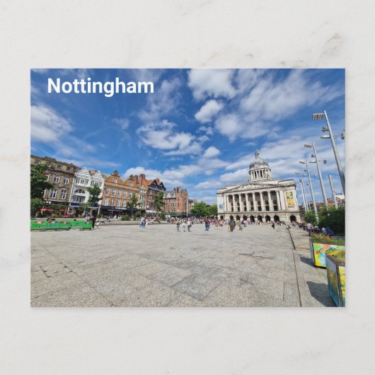 Old Market Square, Nottingham Briefkaart (Voorkant)