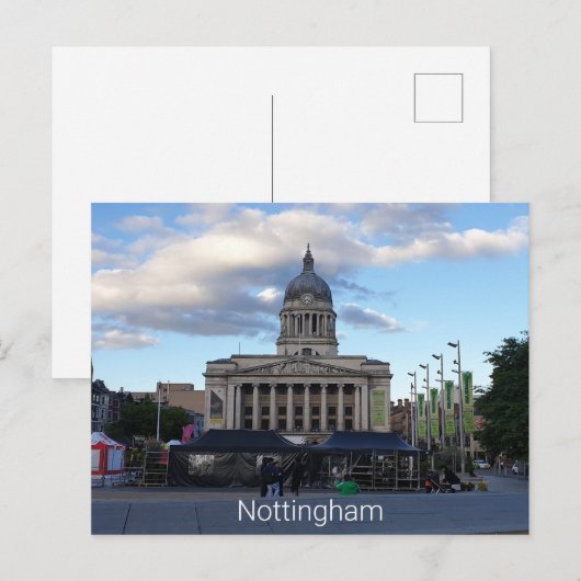 Old Market Square, Nottingham Briefkaart (Voorkant / Achterkant)
