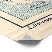 Old Marseille France Map (1925) Poster (Hoek)