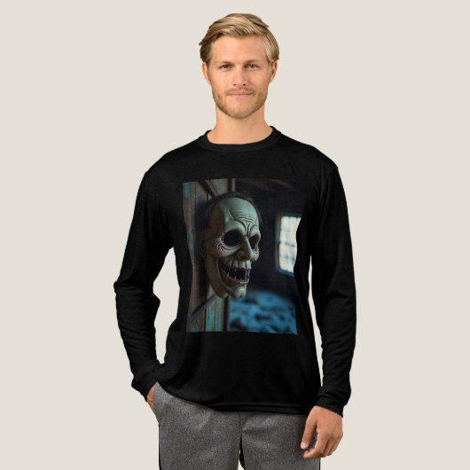 Old Mask Grin Tri-Blend Shirt (Voorkant)