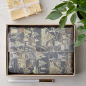  Old Merry-kerstavond Village Tissuepapier (Geschenk)