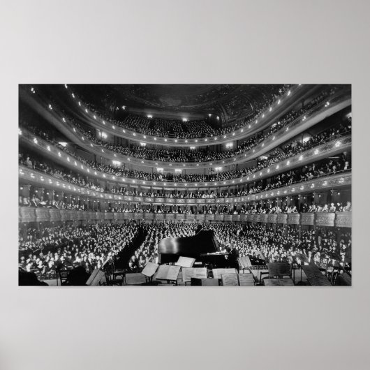 Old Metropolitan Opera House Concert - NYC 1937 Poster (Voorkant)