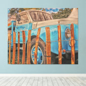 Old Milk Truck Canvas Afdruk (Insitu (Houten vloer))