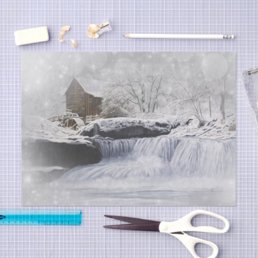 Old Mill 10lb-weefselpapier, wit Tissuepapier (Craft)