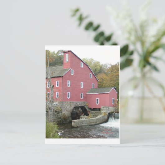 Old Mill Briefkaart (Staand voorkant)