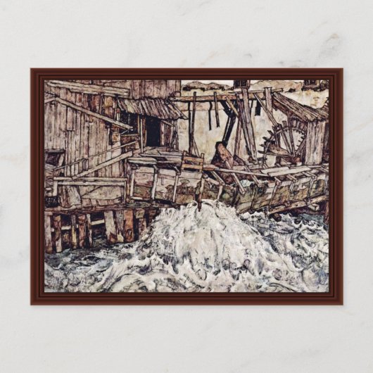 Old Mill by Schiele Egon Briefkaart (Voorkant)