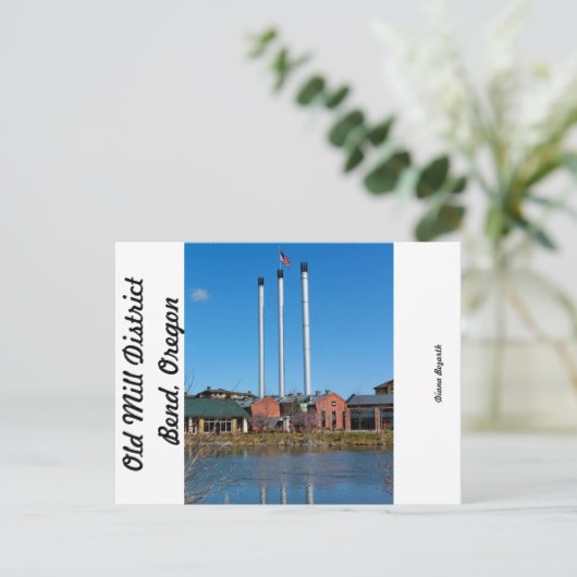 Old Mill District Briefkaart (Staand voorkant)