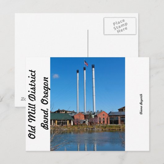 Old Mill District Briefkaart (Voorkant / Achterkant)