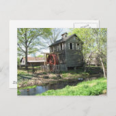 Old Mill en Creek Briefkaart (Voorkant / Achterkant)