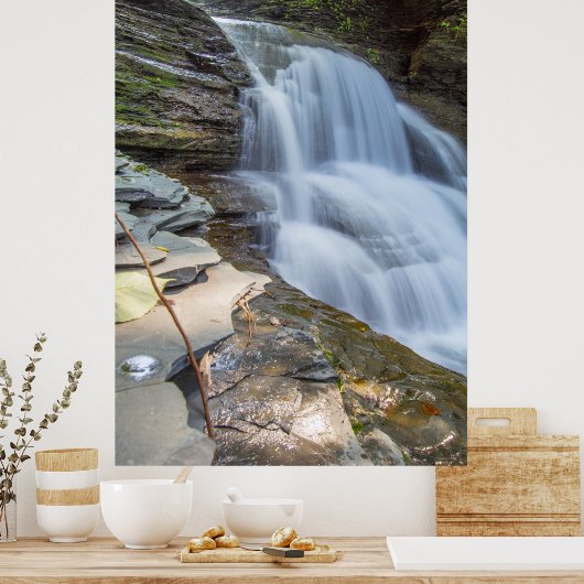 Old Mill Herfsten, Robert H Treman State Park, NY Poster (Keuken)