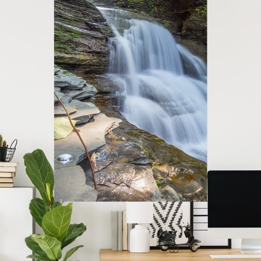 Old Mill Herfsten, Robert H Treman State Park, NY Poster (Thuiskantoor)