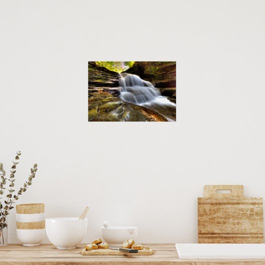 Old Mill Herfsten, Robert Treman State Park, NY Poster (Keuken)