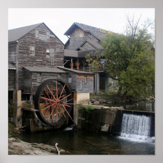 Old Mill in Pigeon Forge TN Poster (Voorkant)