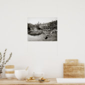 Old Mill in the Adirondacks, 1903.  foto Poster (Keuken)