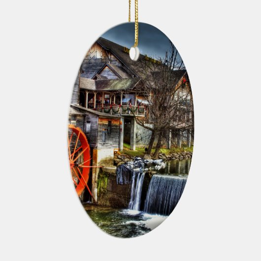 Old Mill Keramisch Ornament (Rechts)