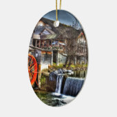 Old Mill Keramisch Ornament (Links)