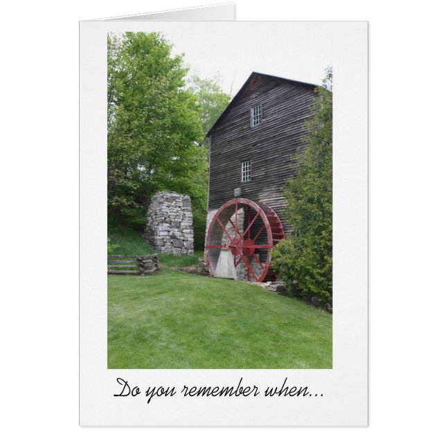 Old Mill Memories Card (Voorkant)