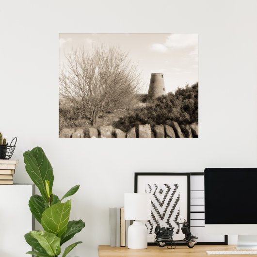 Old Mill met Trees - Schotland Poster (Thuiskantoor)