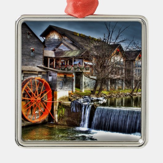 Old Mill Metalen Ornament (Voorkant)