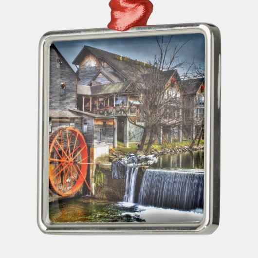 Old Mill Metalen Ornament (Links)